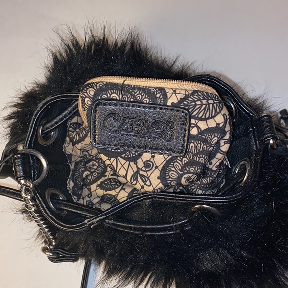 Carlos Santana Black fur bag - Picture 6 of 8
